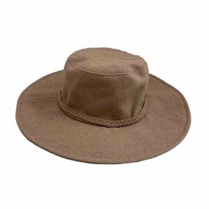 ASN Hat Harper Felt Braided Trim Travel Safari Packable Lightweight Tan Khaki